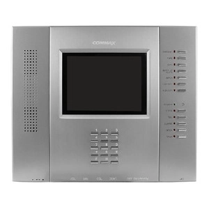 COMMAX CAV-501A (Серебро) Монитор цветного видеодомофона, 5.0&quot;, TFT LCD, NTSC, без трубки(Hands Free), тлф.тастатура, подключение к телефонной сети (тоновый набор), охранные функции: вторжения, утечки газа, пожар, AC 110-230В