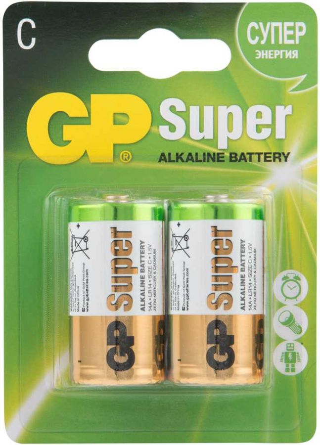 Батарея GP Super Alkaline 15A LR6 AA (8шт/уп)