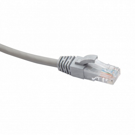 DATAREX RJ45-RJ45 U/UTP Cat.5e LSZH нг(А)-HF (DR-181002) Патч-корд (коммутационный шнур), 0.2м, серый