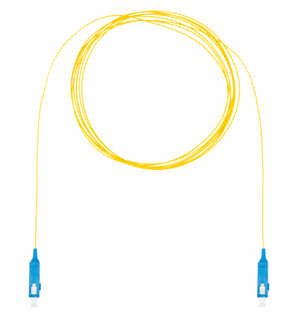 Шнур оптический монтажный (пигтейл), SC-SC, OS2, нг(А)-HF, желтый, 3,0 м