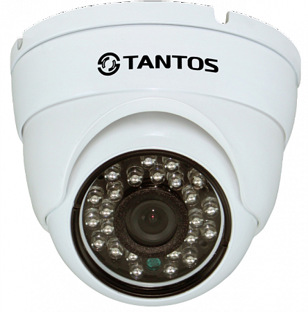 Tantos TSi - Vecof (2.8) IP видеокамера купольная уличная антивандальная с ИК подсветкой, мегапиксельная