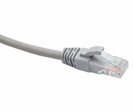 DATAREX U/UTP Коммутационный шнур категория 5e LSZH нг(А)-HF 30,0 м, серый.