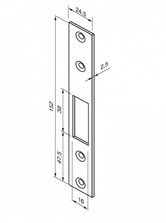 Abloy Abl 4613/100000 запорная планка