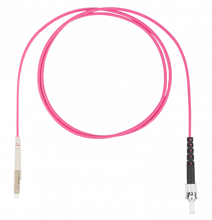 DATAREX LC-ST симплекс (simplex) OM4, нг(А)-HF, маджента, 2,0 м Шнур оптический коммутационный (патч-корд)