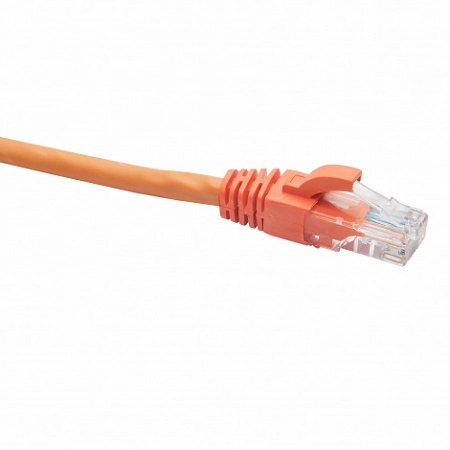 RJ45-RJ45 U/UTP Cat.5e LSZH нг(А)-HF (DR-181808), Патч-корд (коммутационный шнур), 1.5м, оранжевый